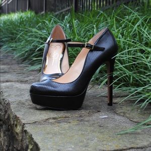 Jessica Simpson Black Lizard Patent - Sailes